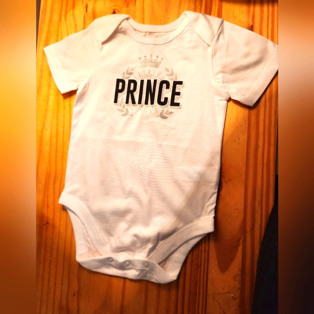 Onesie white, children's place, 6-9 months.